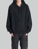 ESSENTIALS BOXY ZIP-UP HOODIE