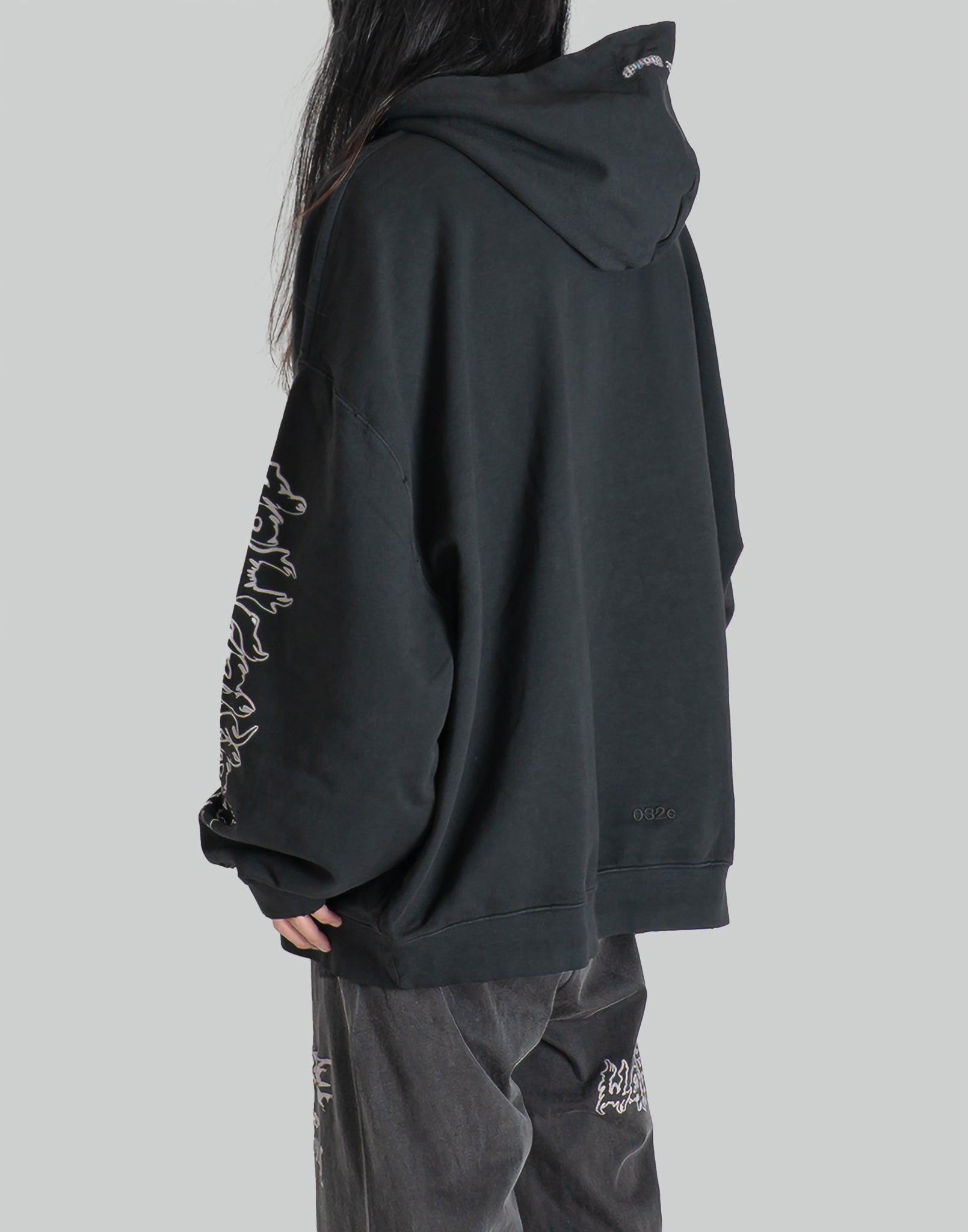 032C - 'FAITHLESS'' OVERSIZED HOODIE - 082plus