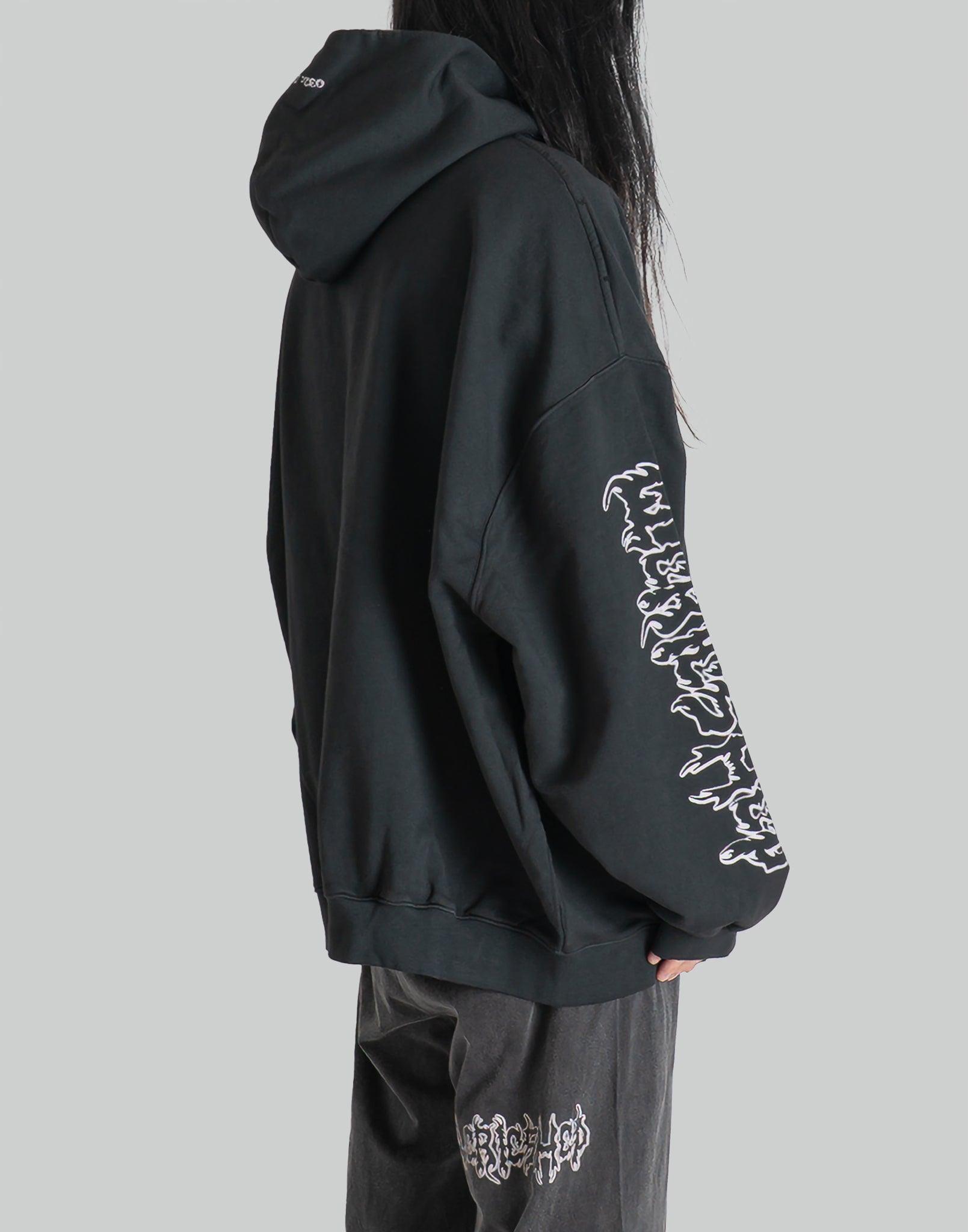 032C - 'FAITHLESS'' OVERSIZED HOODIE - 082plus