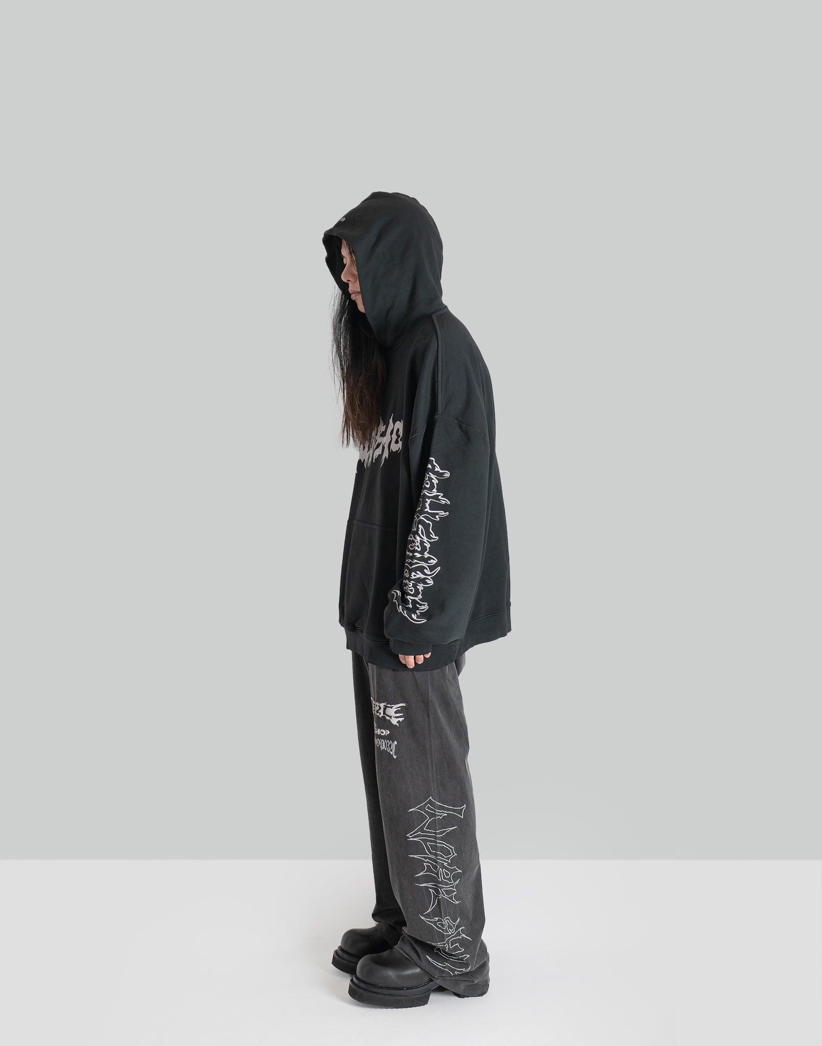 032C - 'FAITHLESS'' OVERSIZED HOODIE - 082plus
