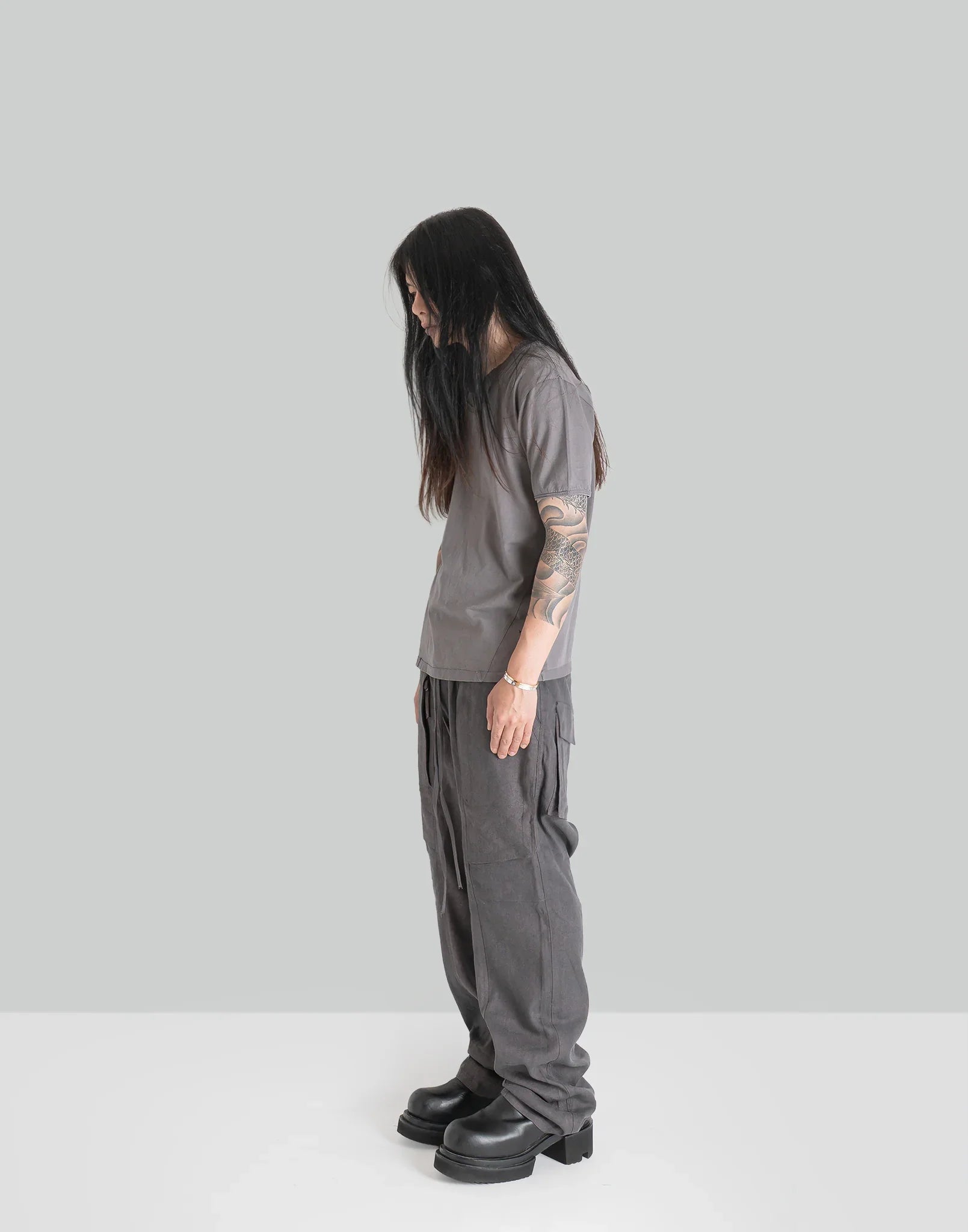 blackmerle - DOUBLE NECK TEE - 082plus
