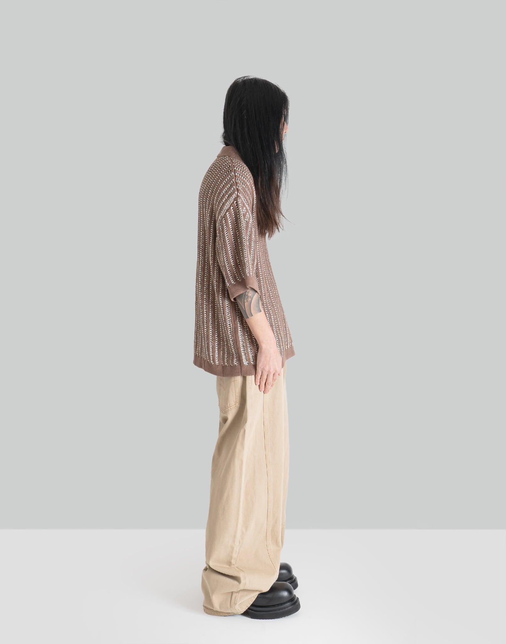 FENG CHEN WANG - OVERSIZE KNIT POLO - 082plus