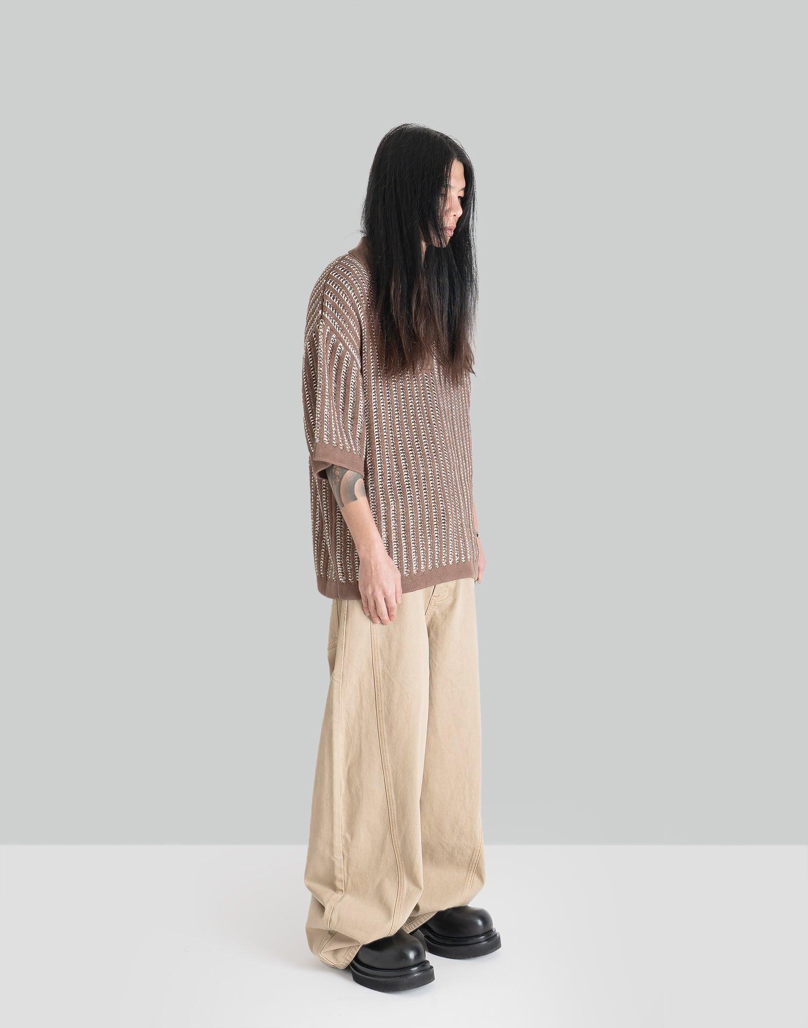 FENG CHEN WANG - OVERSIZE KNIT POLO - 082plus