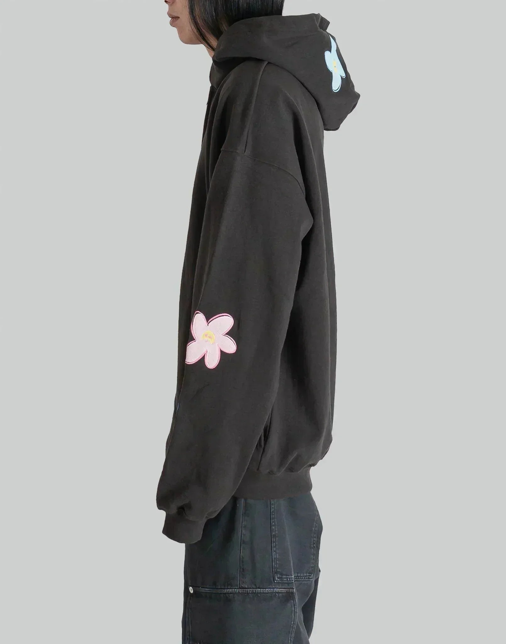 NISHIMOTO IS THE MOUTH - FLOWER ZIP SWEAT HOODIE - 082plus