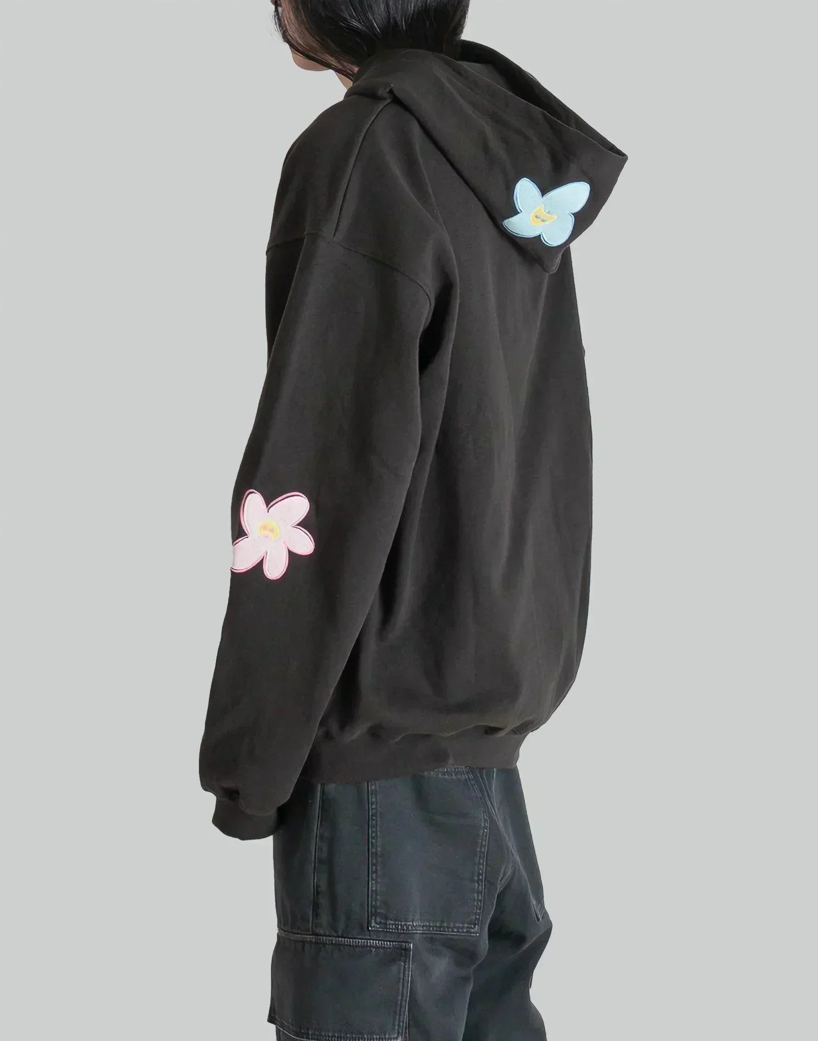 NISHIMOTO IS THE MOUTH - FLOWER ZIP SWEAT HOODIE - 082plus