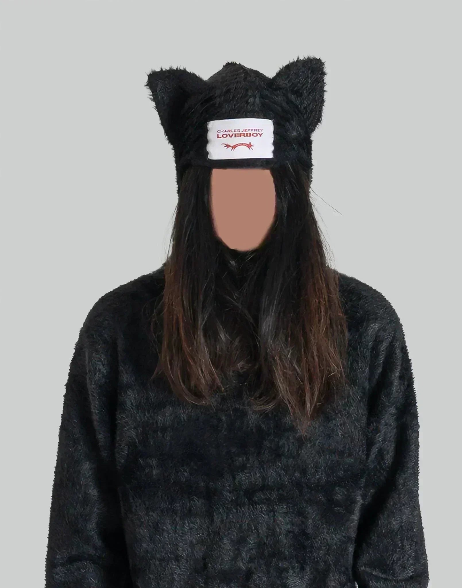 Charles Jeffrey LOVERBOY - FLUFFY EARS BALACLAVA JUMPER - 082plus