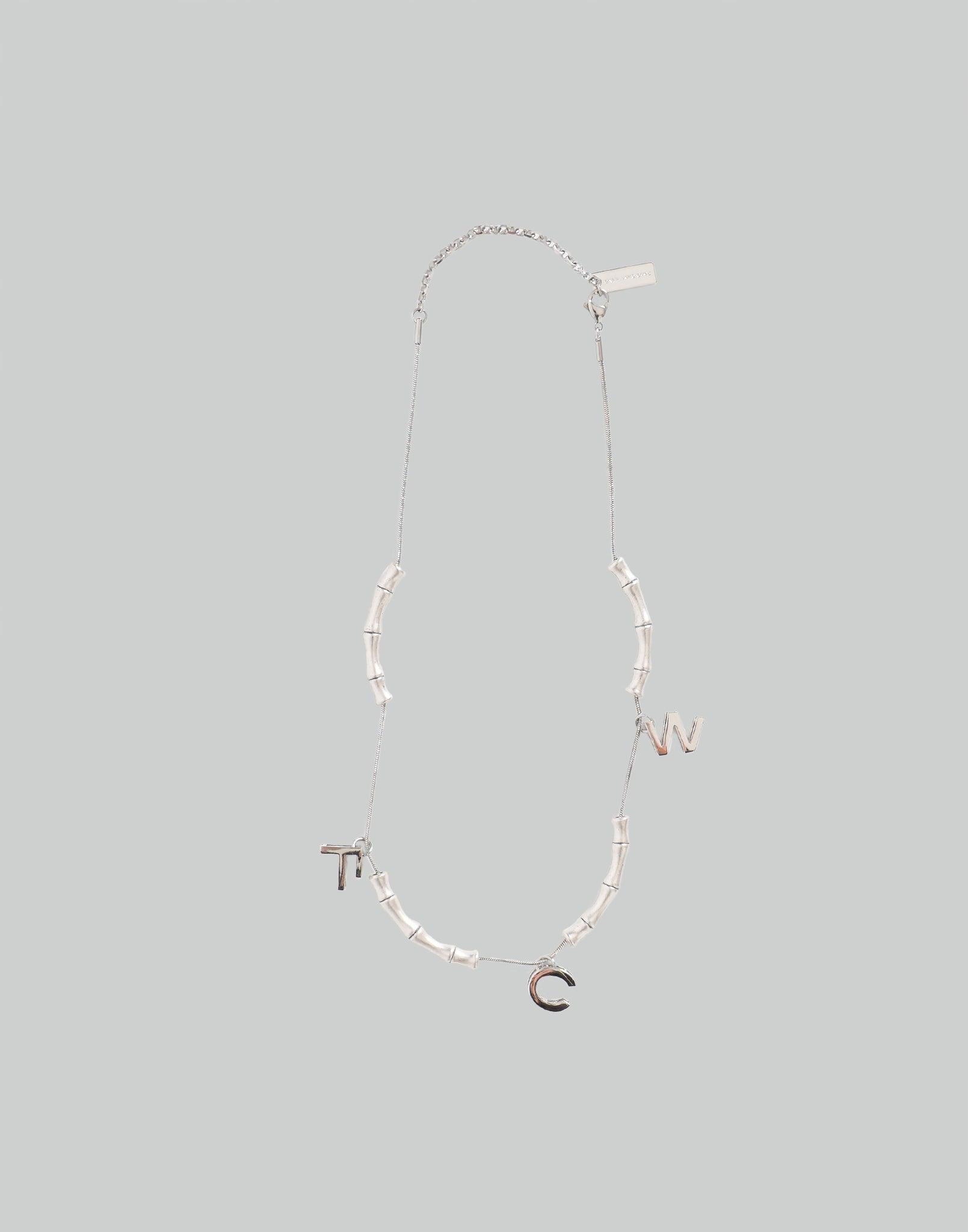 FENG CHEN WANG - SILVER BAMBOO CHOKER - 082plus