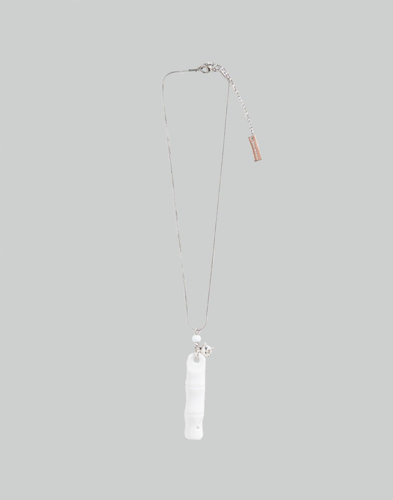 FENG CHEN WANG - WHITE PORCELAIN BAMBOO NECKLACE - 082plus