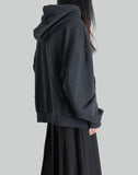 FENG CHEN WANG - DECONSTRUCTION ZIP HOODIE - 082plus