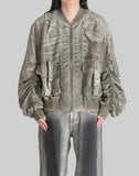 SANDWASHED NYLON BOMBER