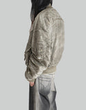 FENG CHEN WANG - SANDWASHED NYLON BOMBER - 082plus