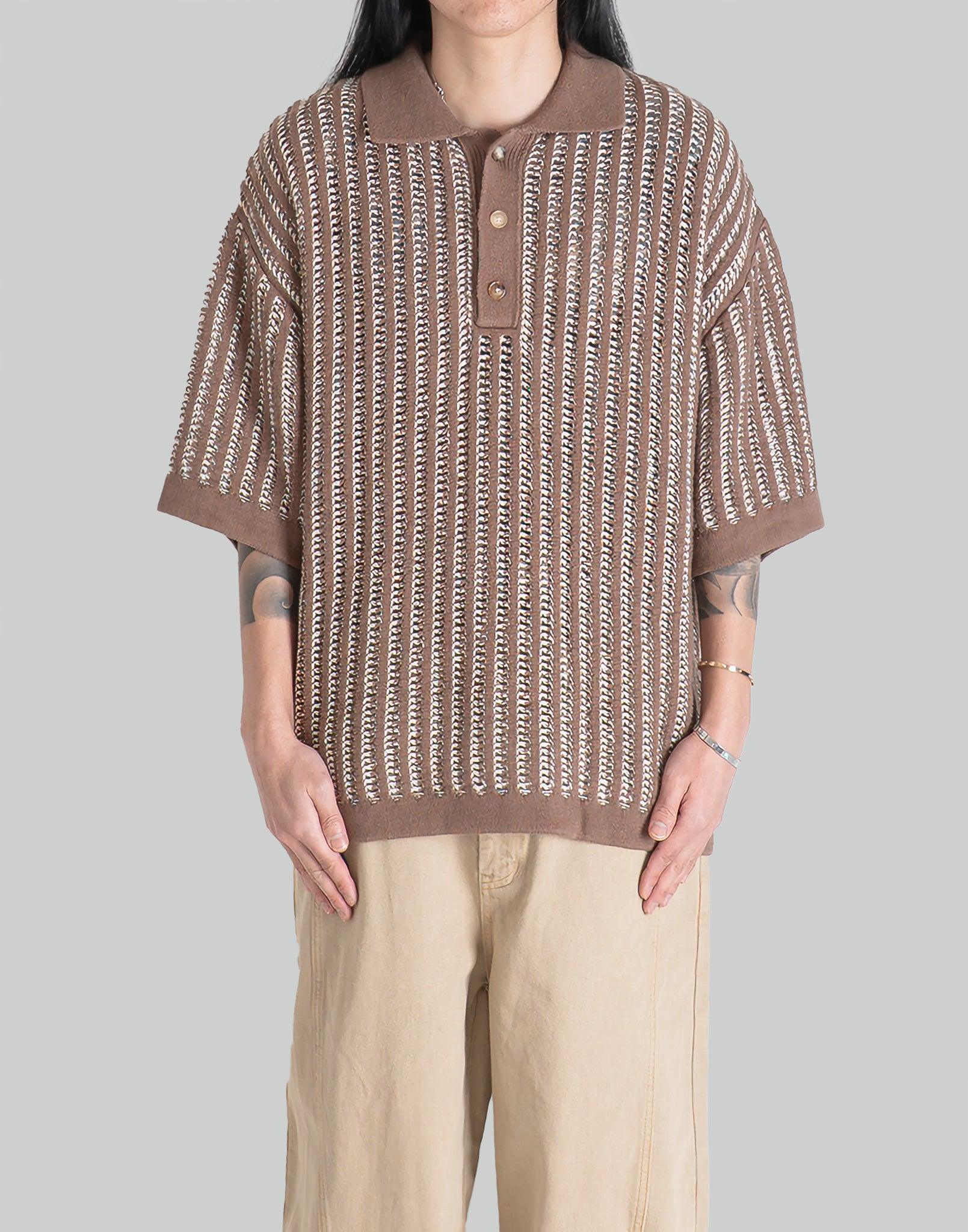 FENG CHEN WANG OVERSIZE KNIT POLO – 082plus