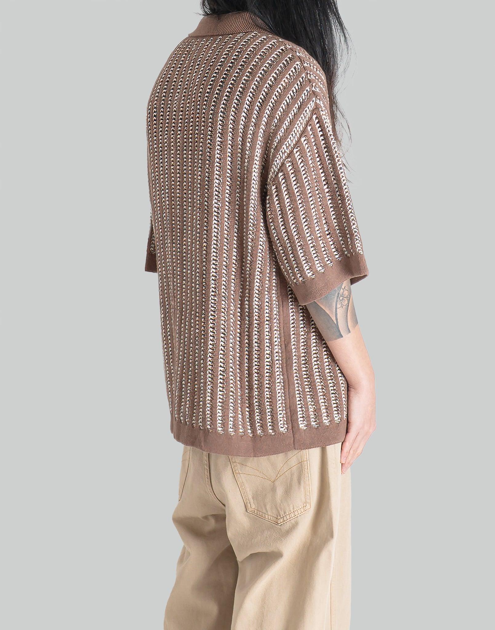 FENG CHEN WANG - OVERSIZE KNIT POLO - 082plus