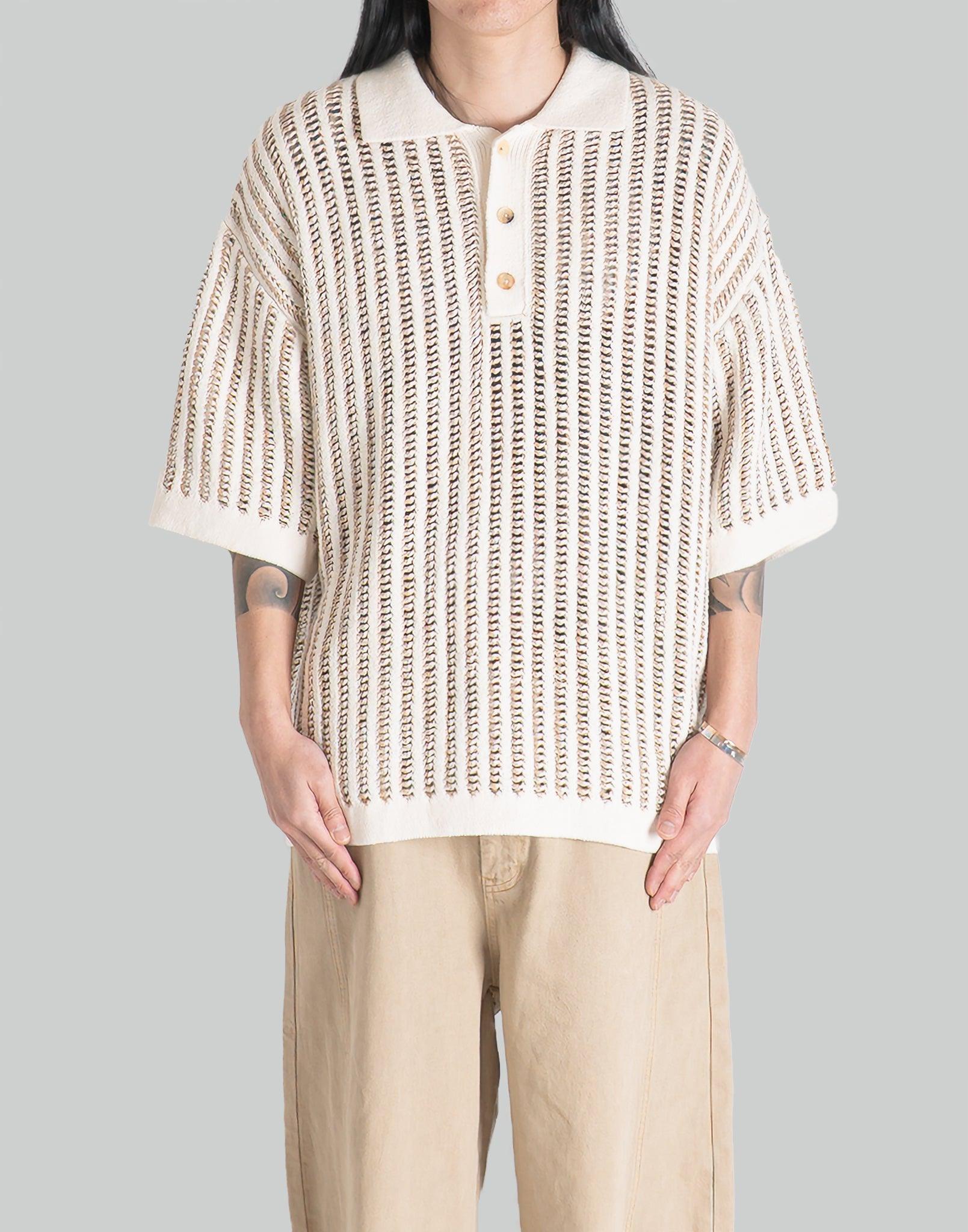 FENG CHEN WANG - OVERSIZE KNIT POLO - 082plus