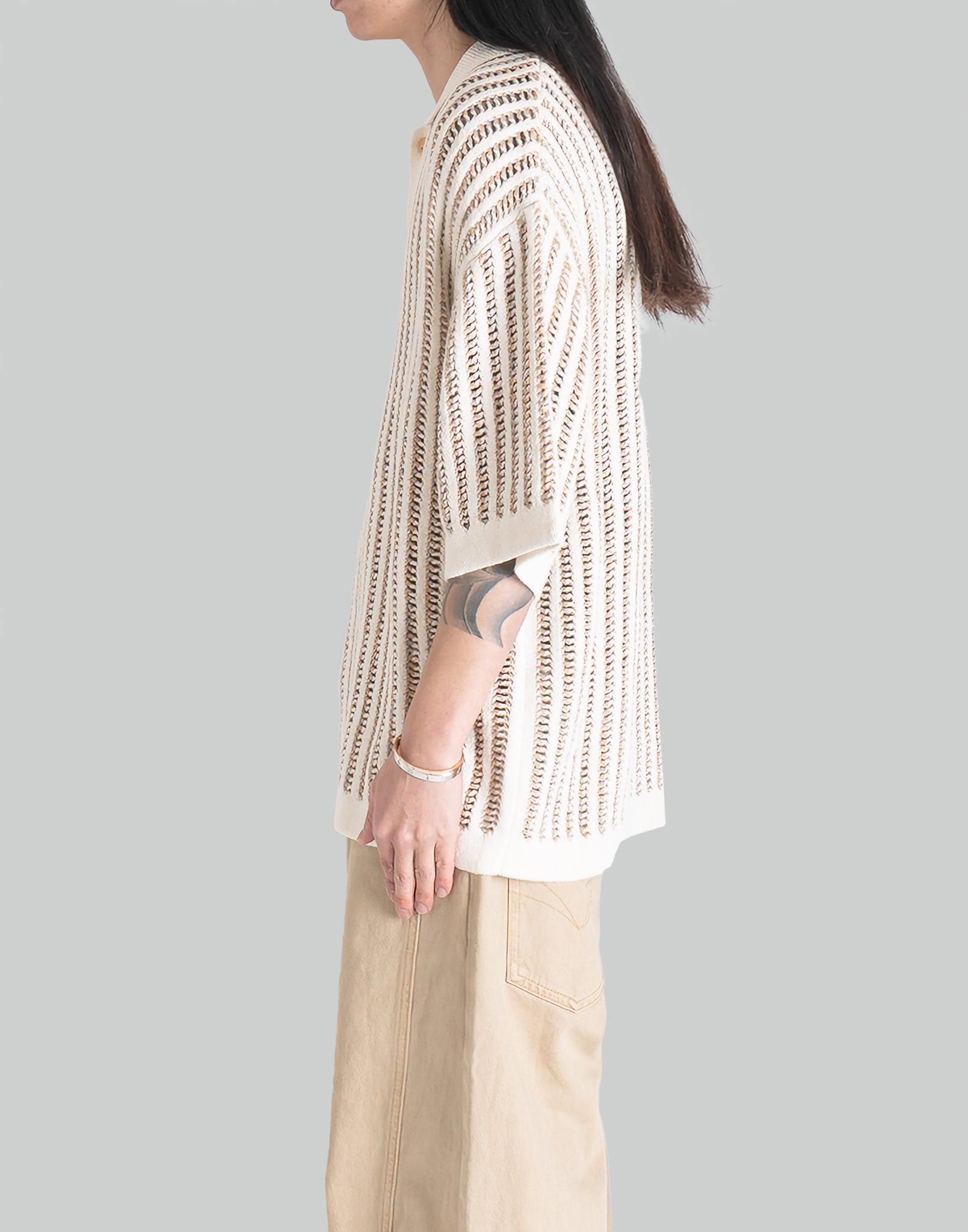 FENG CHEN WANG - OVERSIZE KNIT POLO - 082plus