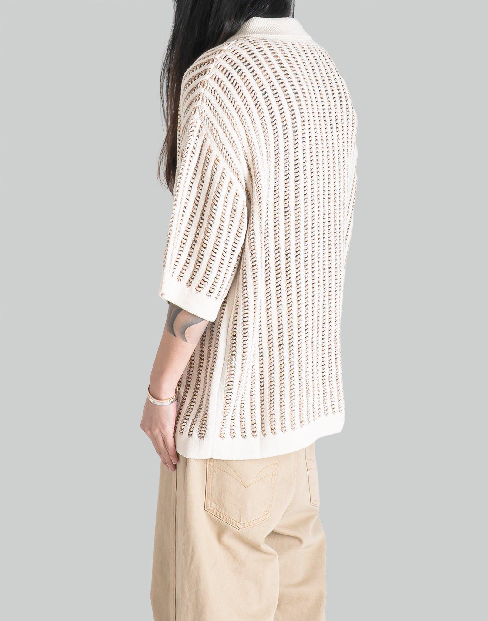 FENG CHEN WANG - OVERSIZE KNIT POLO - 082plus