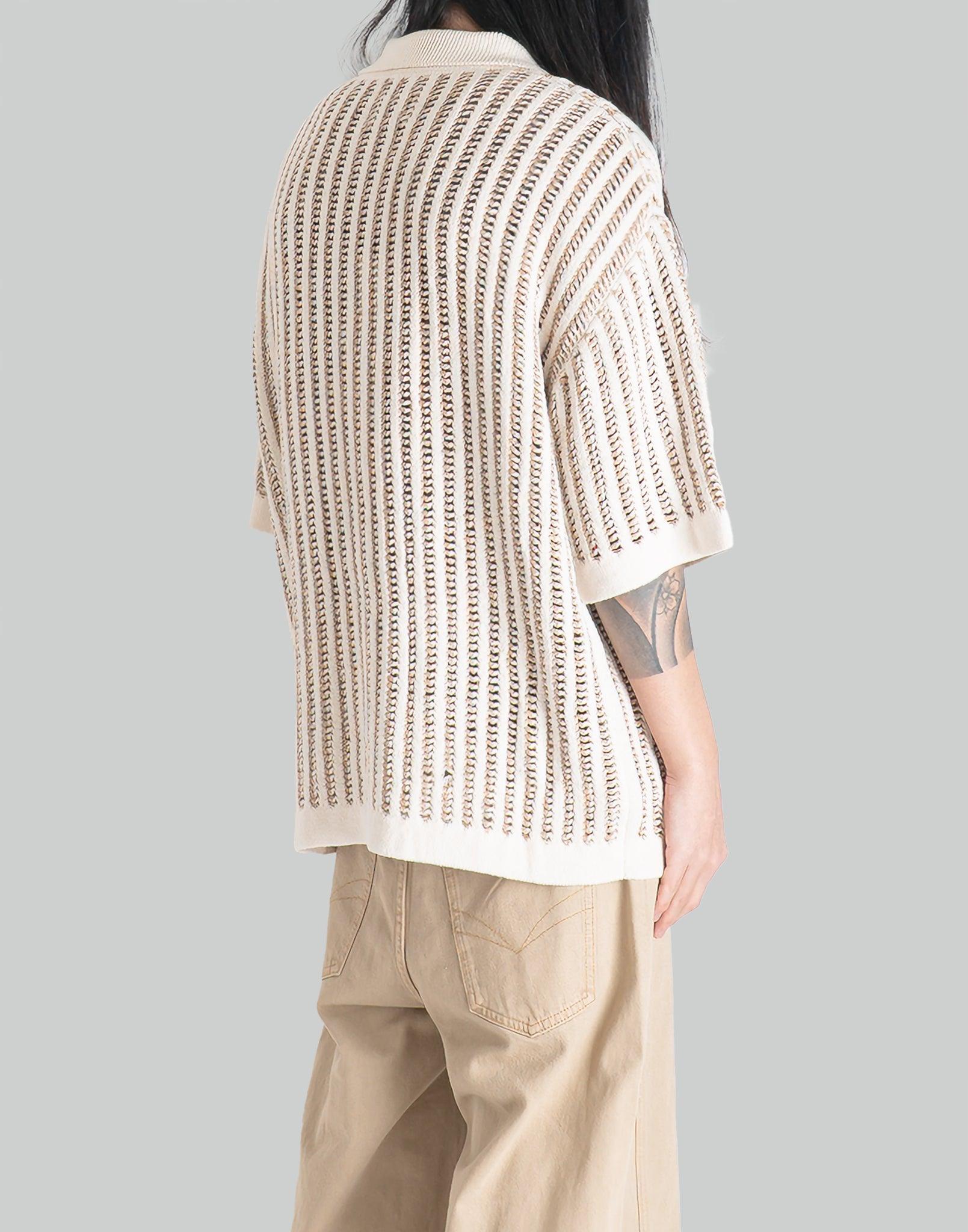 FENG CHEN WANG - OVERSIZE KNIT POLO - 082plus