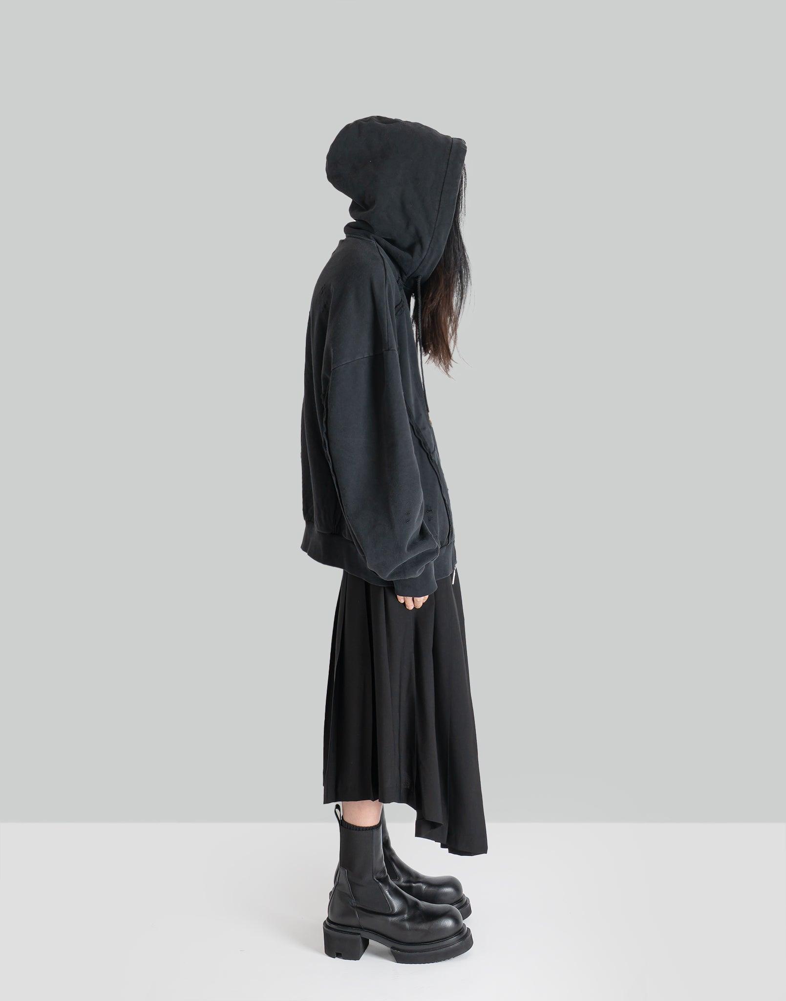 FENG CHEN WANG - DECONSTRUCTION ZIP HOODIE - 082plus