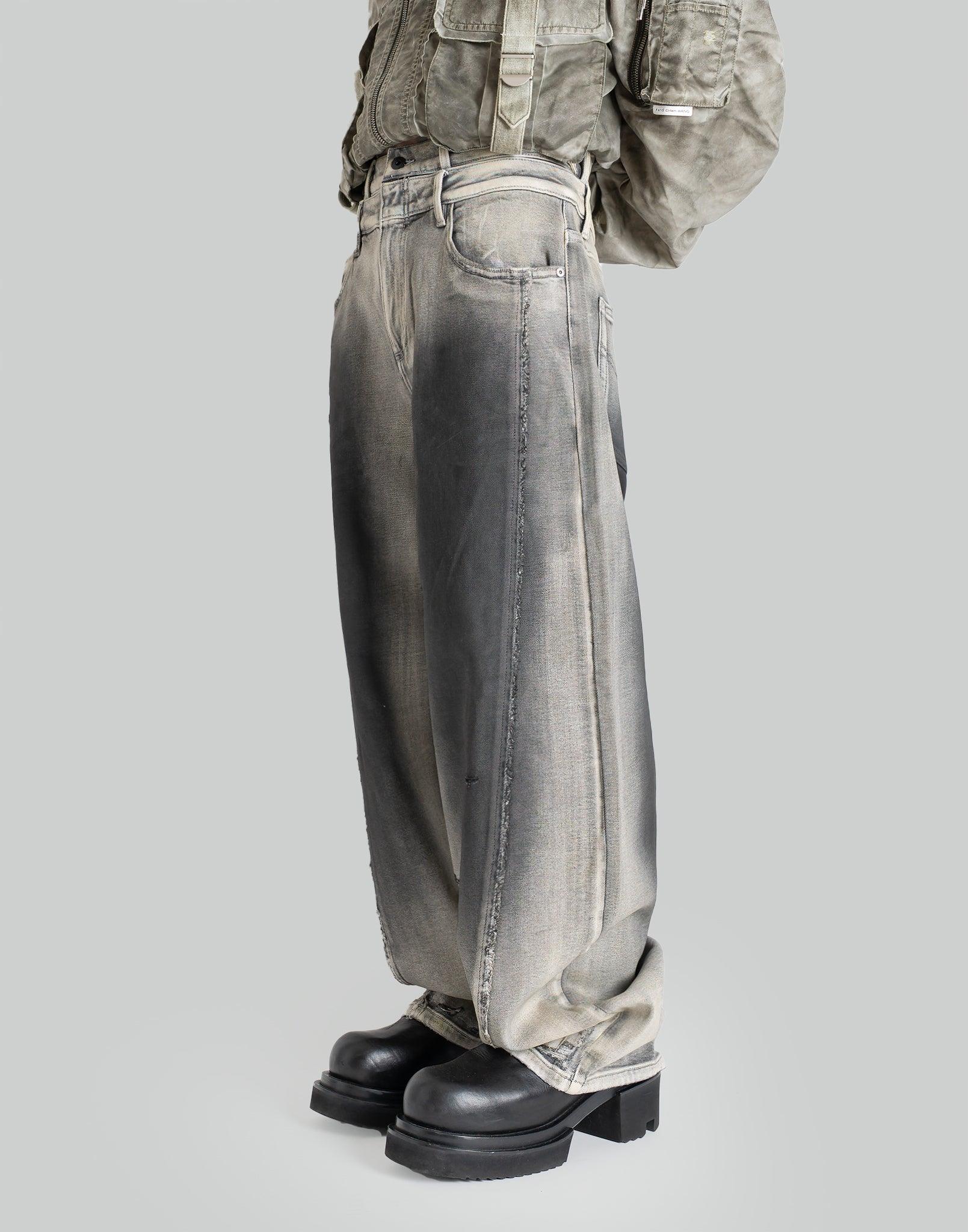 FENG CHEN WANG - DECONSTRUCTION WASHED JEANS - 082plus