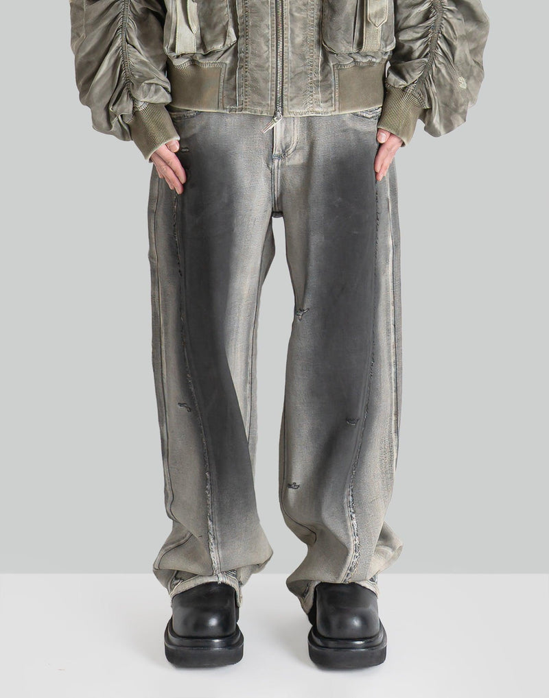 FENG CHEN WANG - DECONSTRUCTION WASHED JEANS - 082plus
