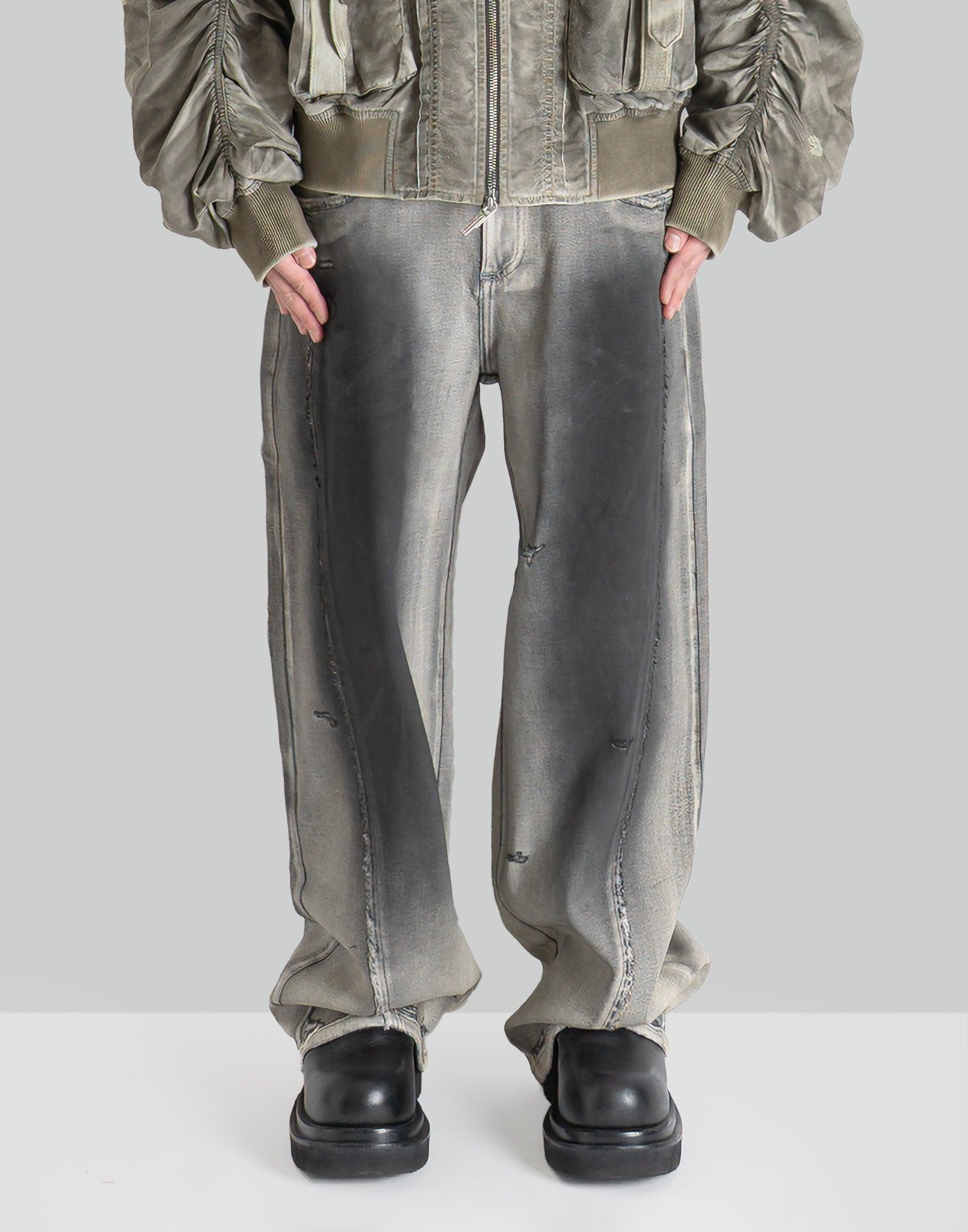 FENG CHEN WANG - DECONSTRUCTION WASHED JEANS - 082plus