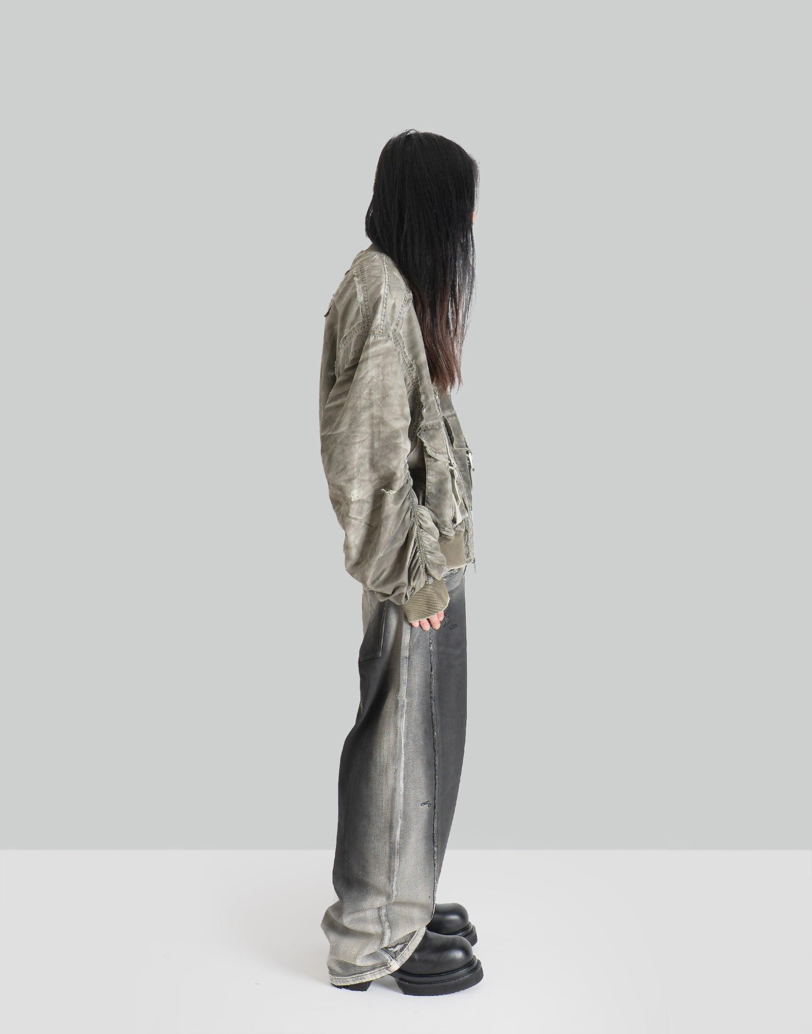 FENG CHEN WANG - SANDWASHED NYLON BOMBER - 082plus