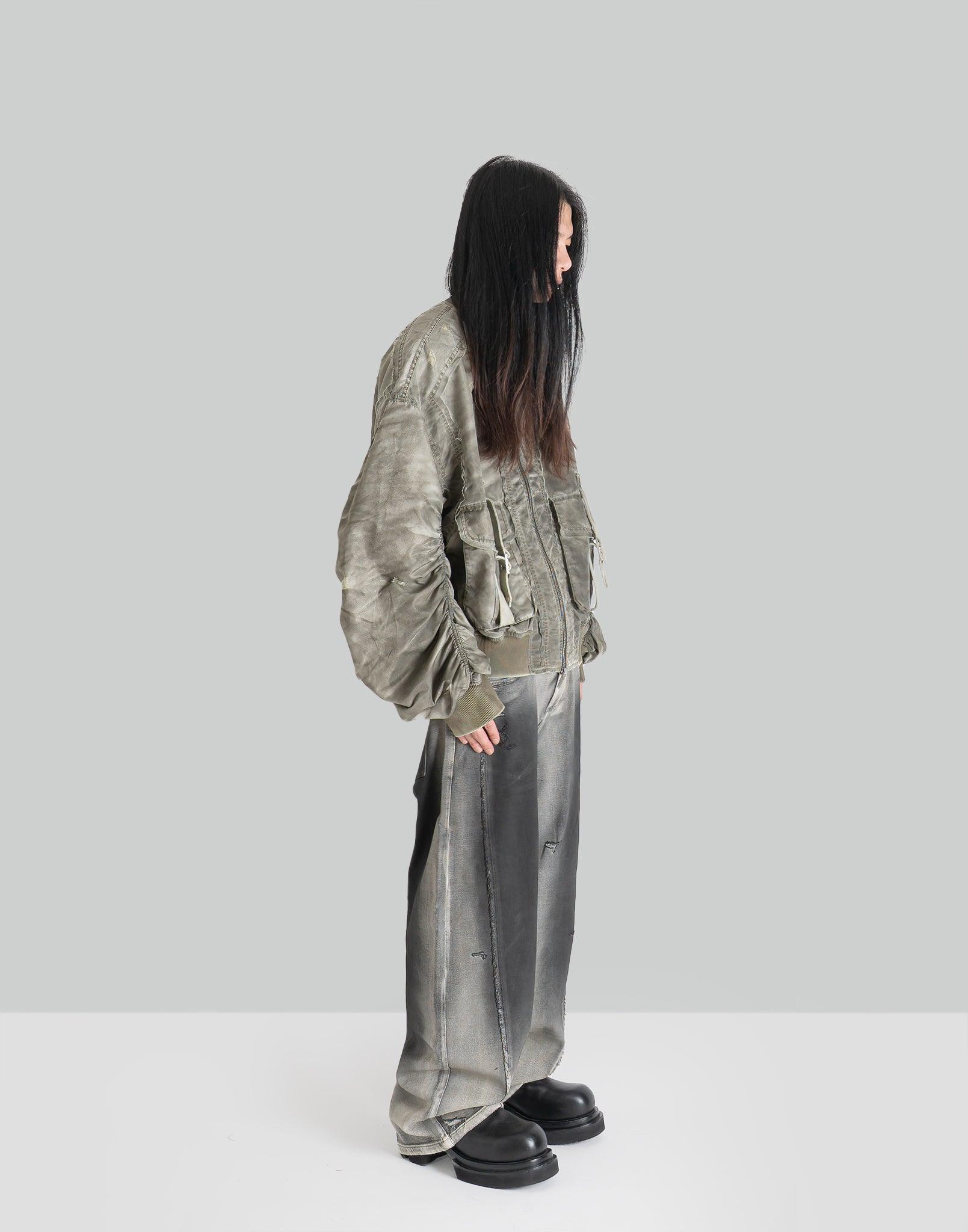 FENG CHEN WANG - SANDWASHED NYLON BOMBER - 082plus