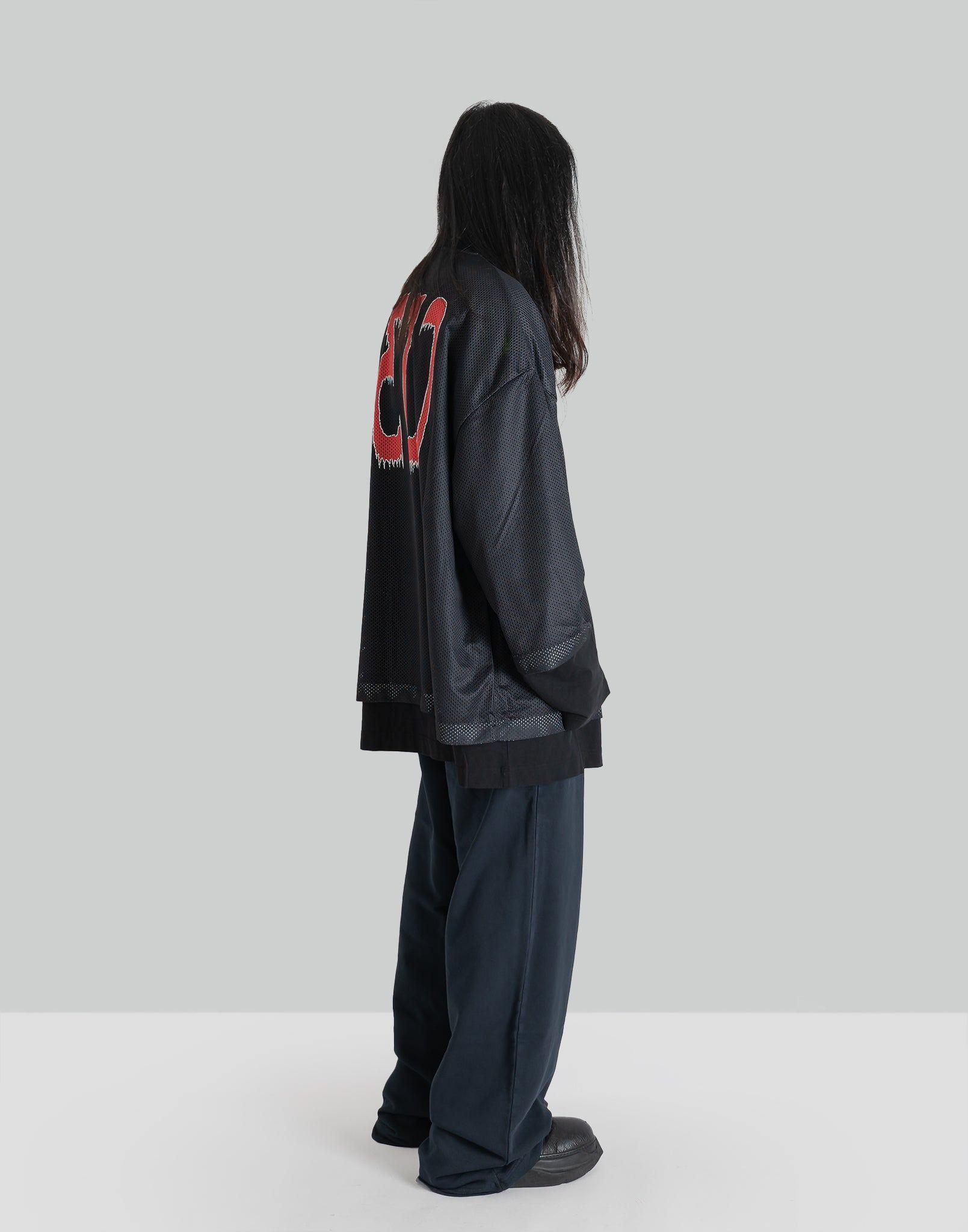 032C - 'GAME'' LAYERED MESH LONGSLEEVE - 082plus