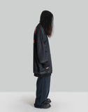 032C - 'GAME'' LAYERED MESH SHIRT DRESS - 082plus