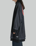 032C - 'GAME'' LAYERED MESH SHIRT DRESS - 082plus