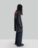 032C - 'GAME'' LAYERED MESH SHIRT DRESS - 082plus