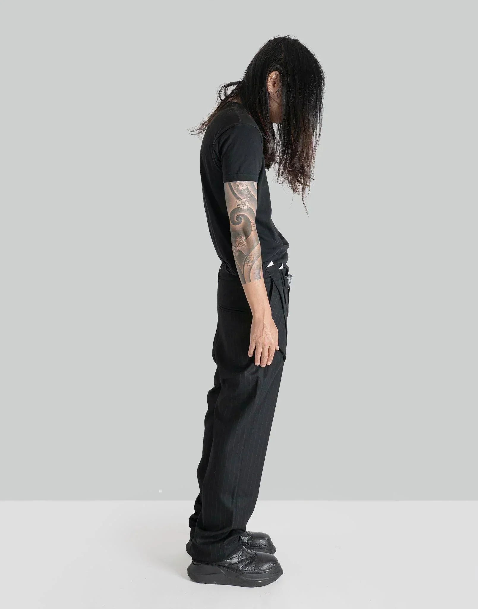 JUNTAE KIM - GATHERED CORSET SLACKS - 082plus