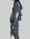 JUNTAE KIM - GATHERED DENIM JACKET - 082plus