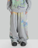 SANKUANZ - GRAFFITI PRINT SWEATPANTS - 082plus