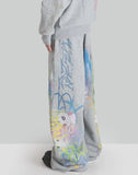 SANKUANZ - GRAFFITI PRINT SWEATPANTS - 082plus