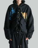 SANKUANZ - GRAFFITI PRINT ZIP HOODIE - 082plus