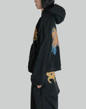 SANKUANZ - GRAFFITI PRINT ZIP HOODIE - 082plus