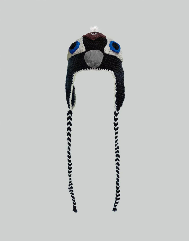 99%IS- - HAND MADE BIRD HEAD BEANIE - 082plus
