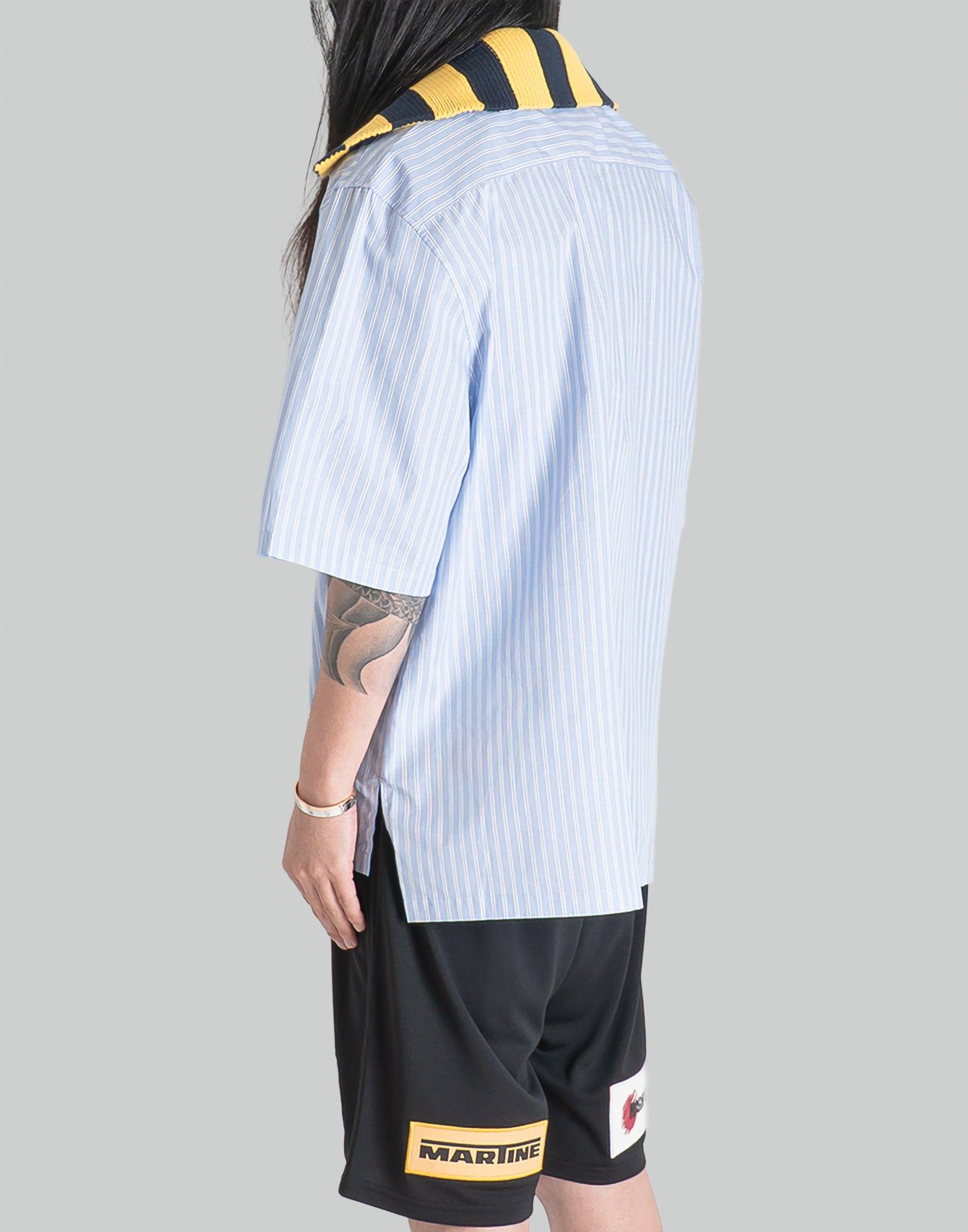 Charles Jeffrey LOVERBOY - HAWAIIAN SHIRT WITH KNIT COLLAR - 082plus