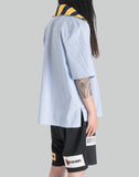 Charles Jeffrey LOVERBOY - HAWAIIAN SHIRT WITH KNIT COLLAR - 082plus