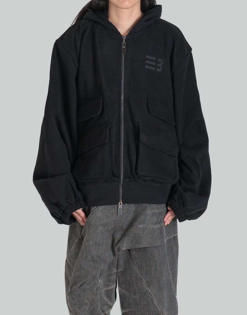 HUGO GLOBE ZIP HOODIE