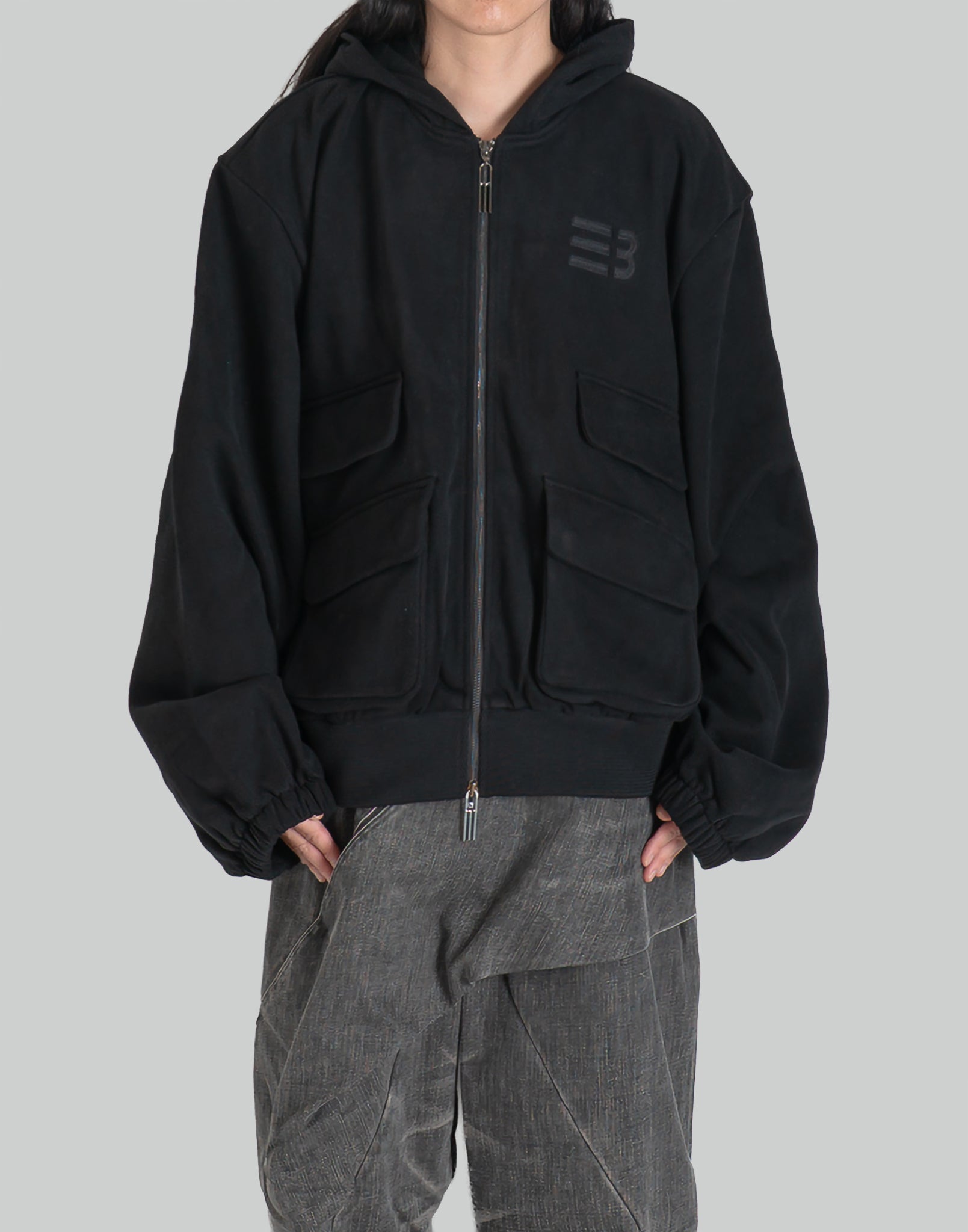 HUGO GLOBE ZIP HOODIE
