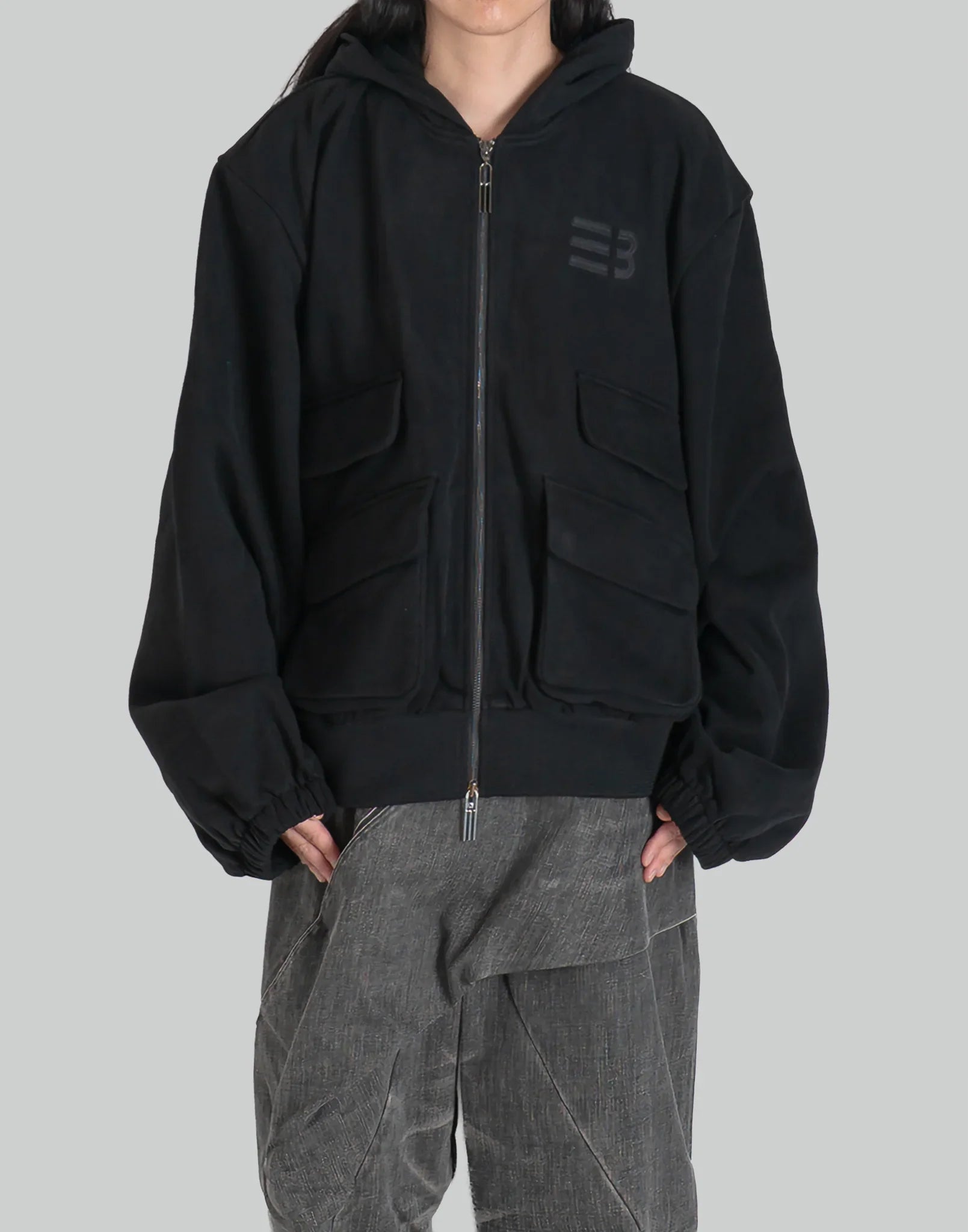 HUGO GLOBE ZIP HOODIE