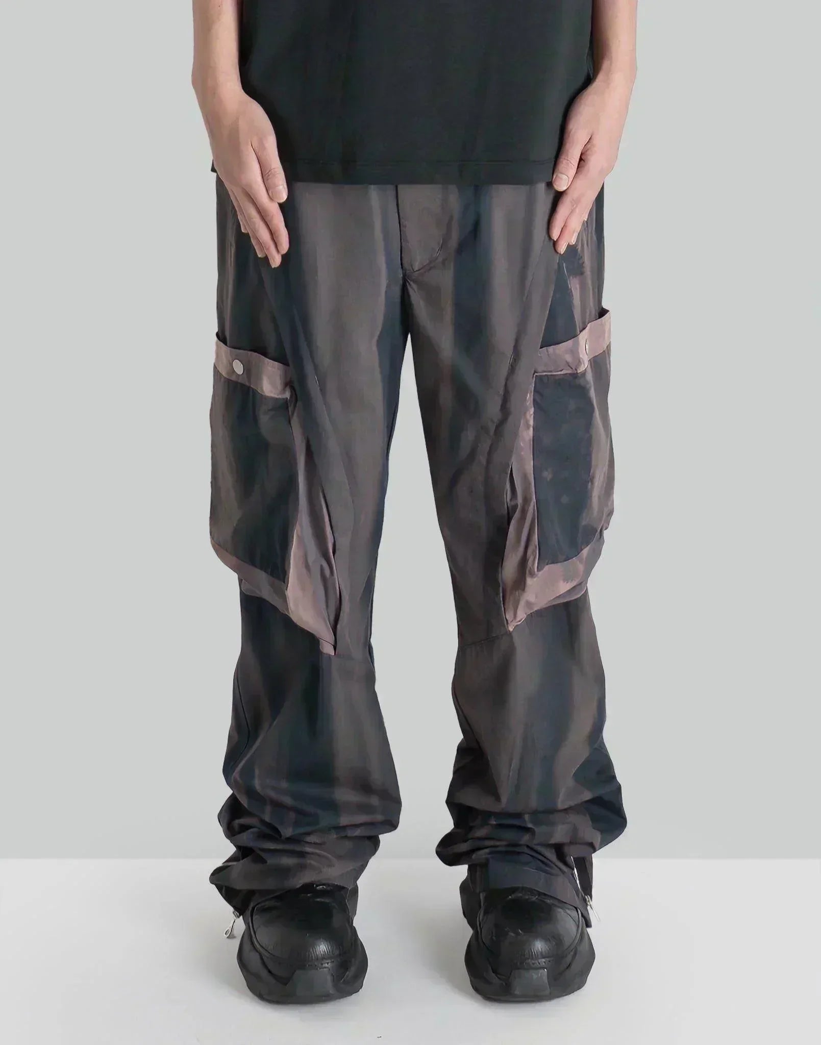 JiyongKim - SUN-BLEACHED DRAPED POCKET TROUSERS - 082plus