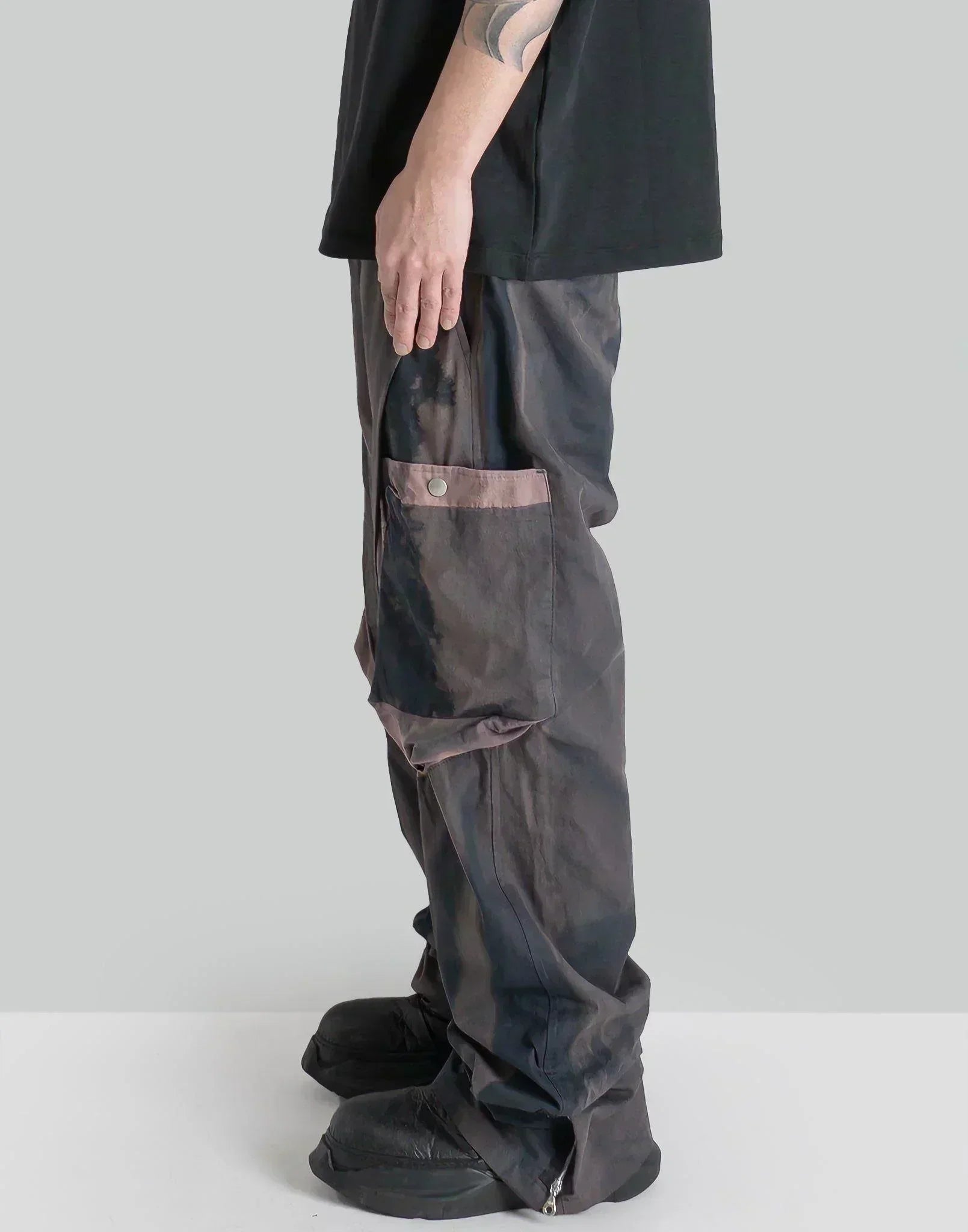 JiyongKim - SUN-BLEACHED DRAPED POCKET TROUSERS - 082plus