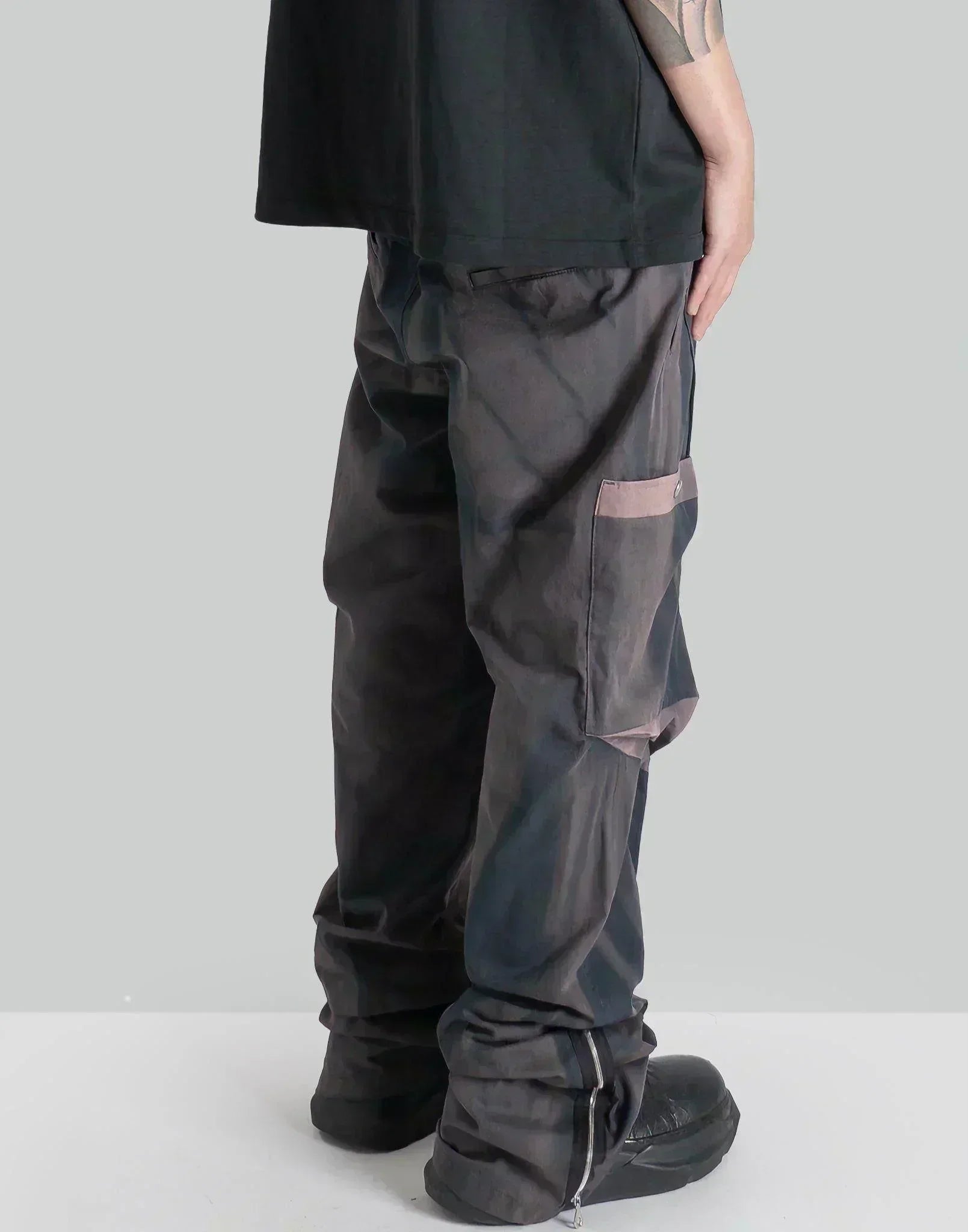 JiyongKim - SUN-BLEACHED DRAPED POCKET TROUSERS - 082plus