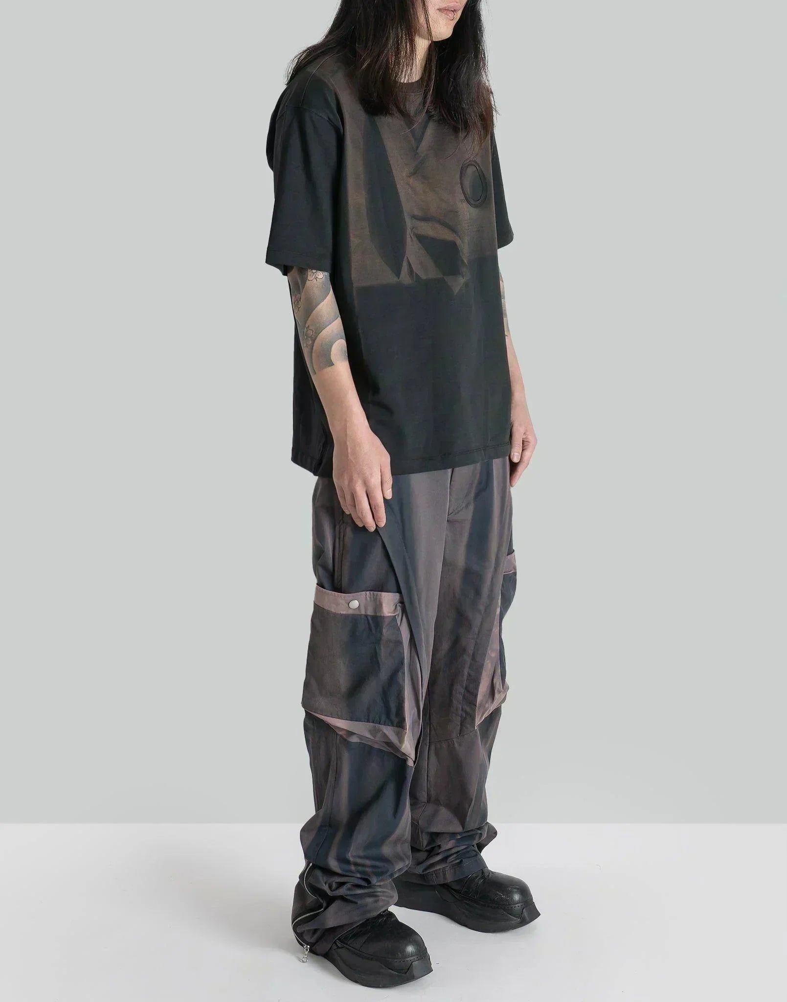 JiyongKim - SUN-BLEACHED DRAPED POCKET TROUSERS - 082plus