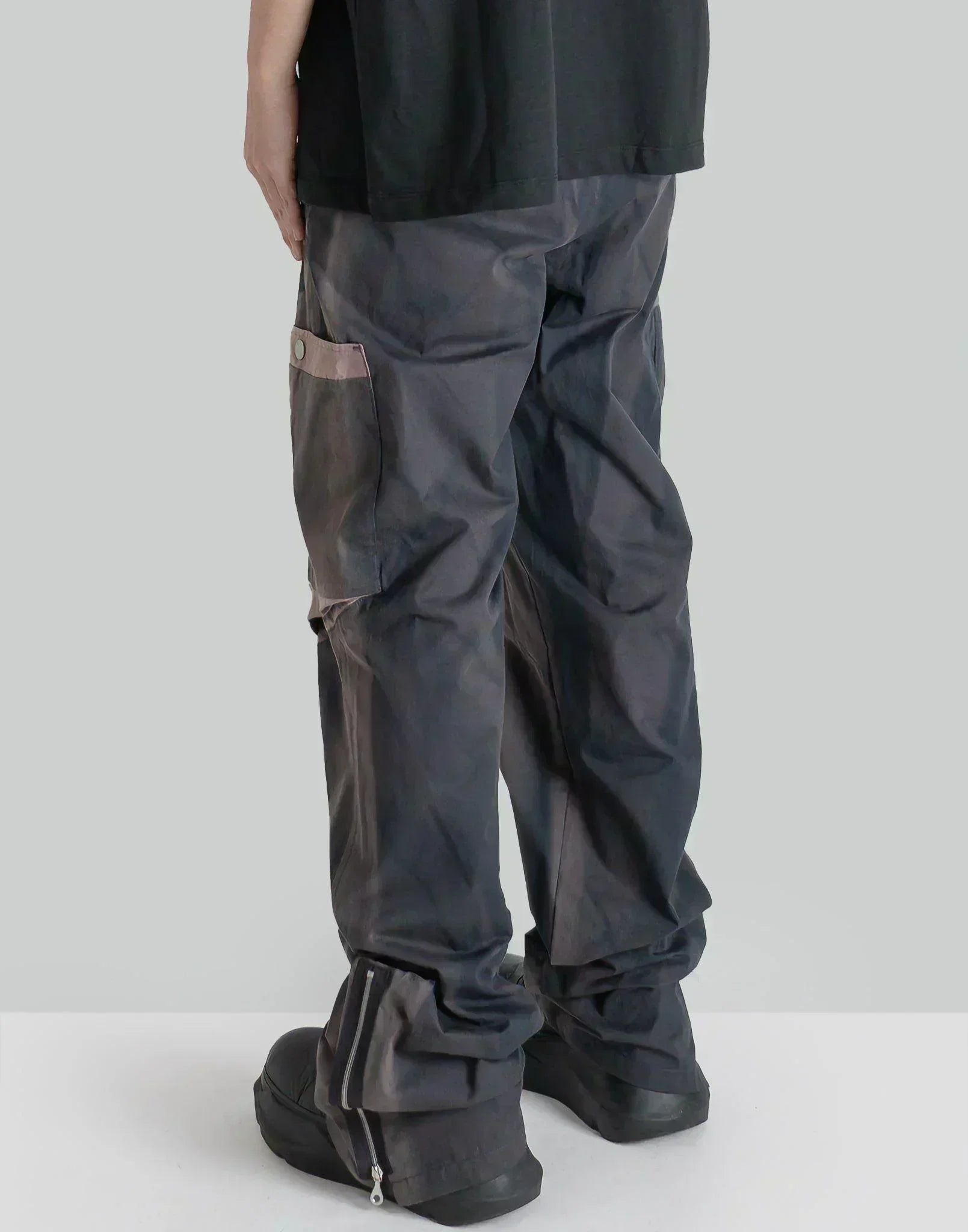 JiyongKim - SUN-BLEACHED DRAPED POCKET TROUSERS - 082plus