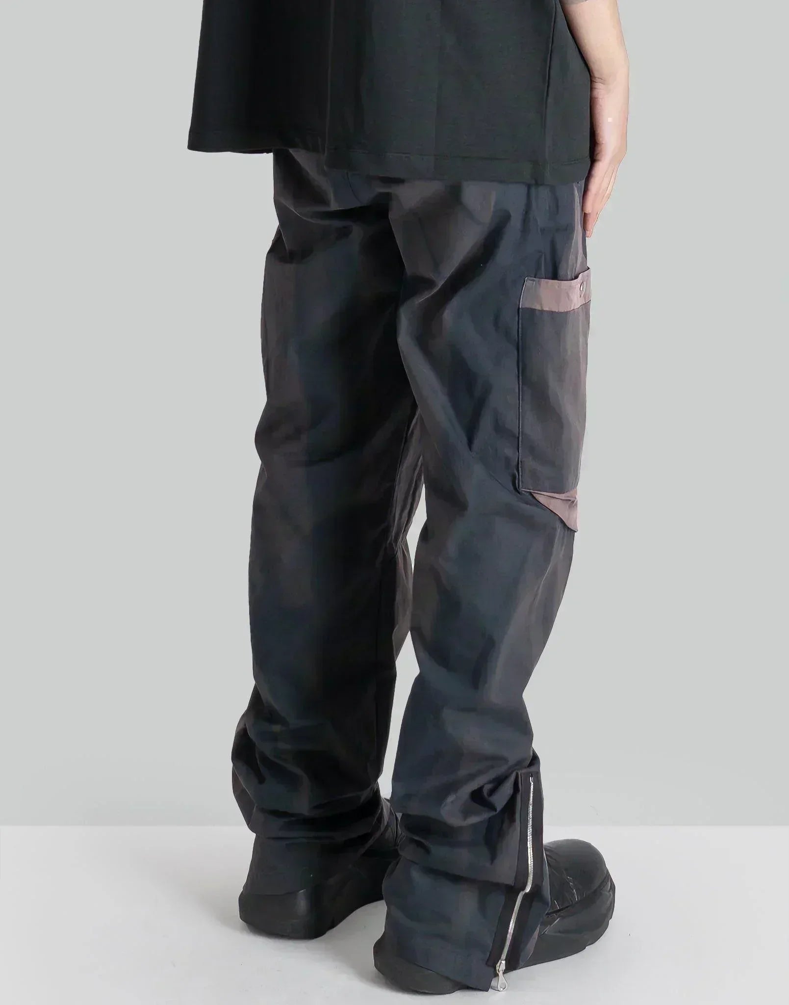 JiyongKim - SUN-BLEACHED DRAPED POCKET TROUSERS - 082plus