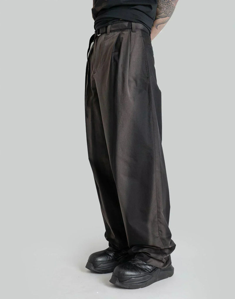 JiyongKim - SUN-BLEACHED BELTED WIDE TROUSERS - 082plus